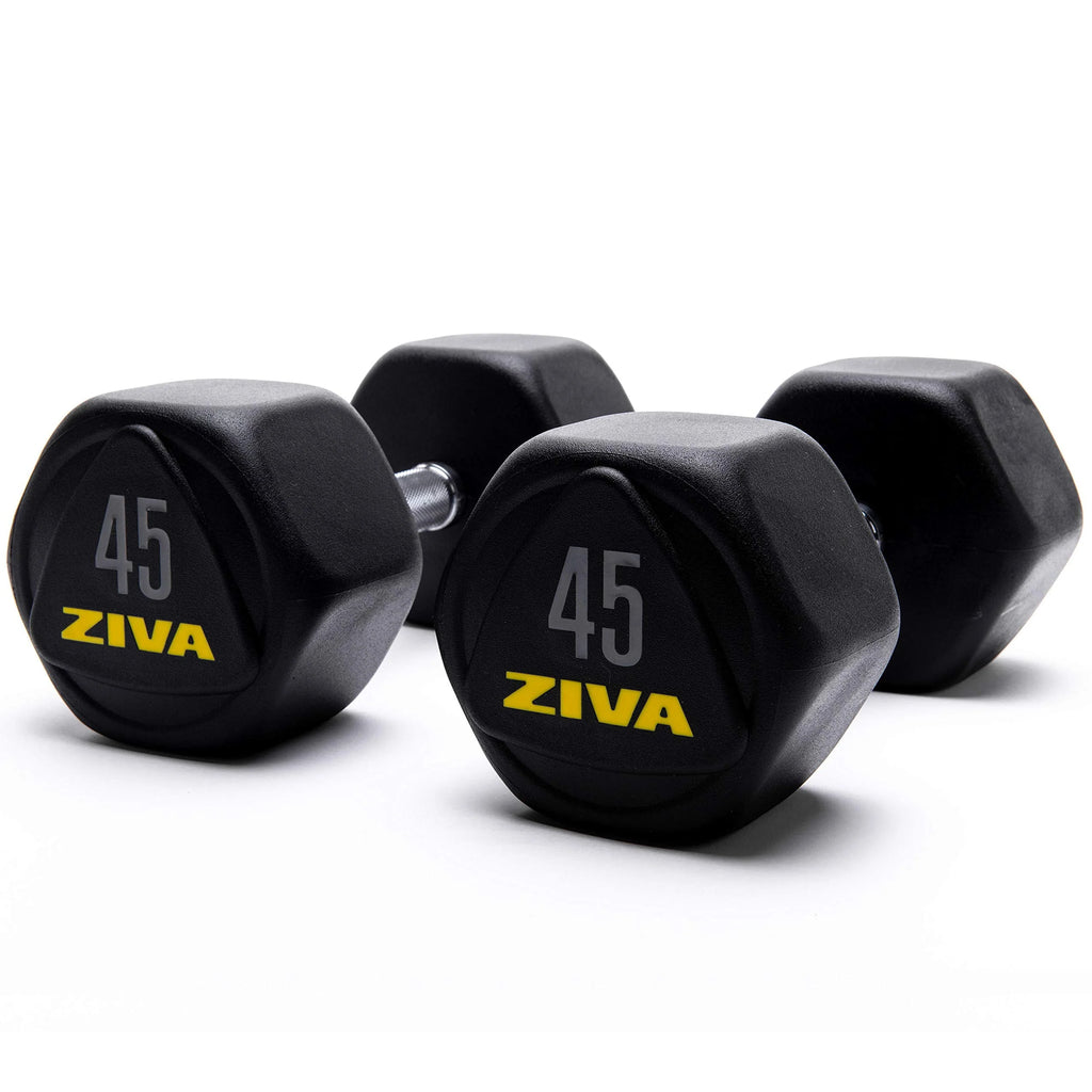 20 Lbs Urethane Rubber Hex Dumbbells J172
