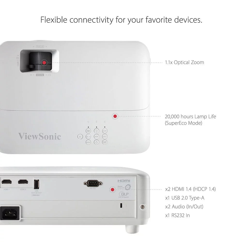 3500-Lumen Full HD DLP Home Theater Projector I660097