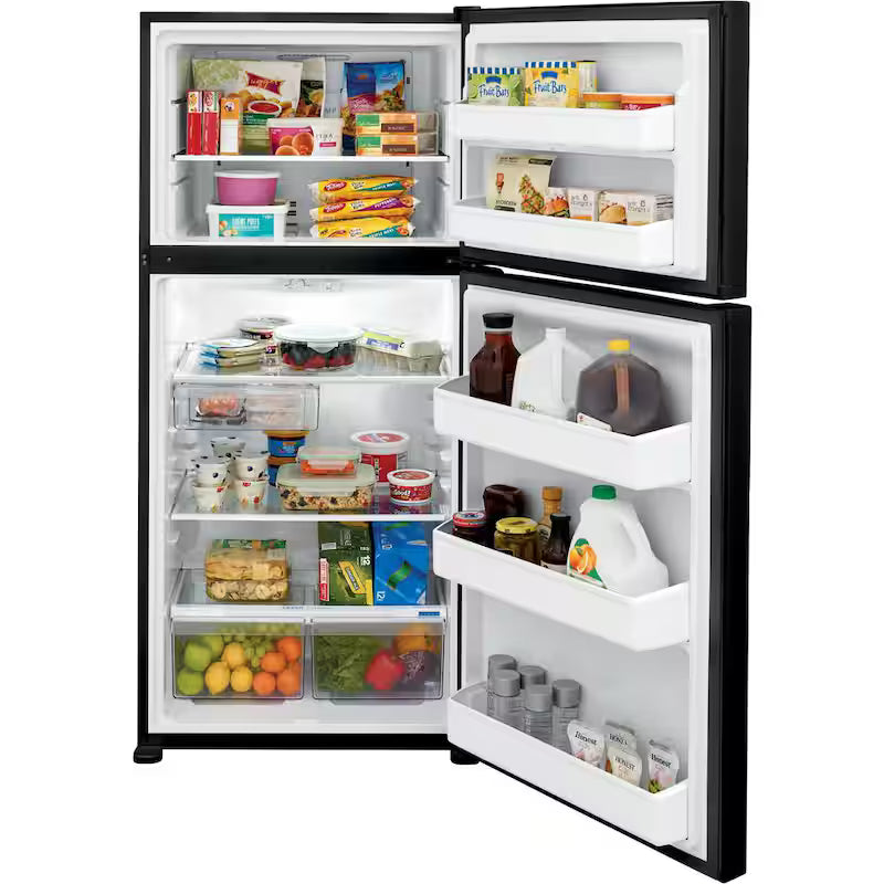 Black Top Freezer Refrigerator Q783248