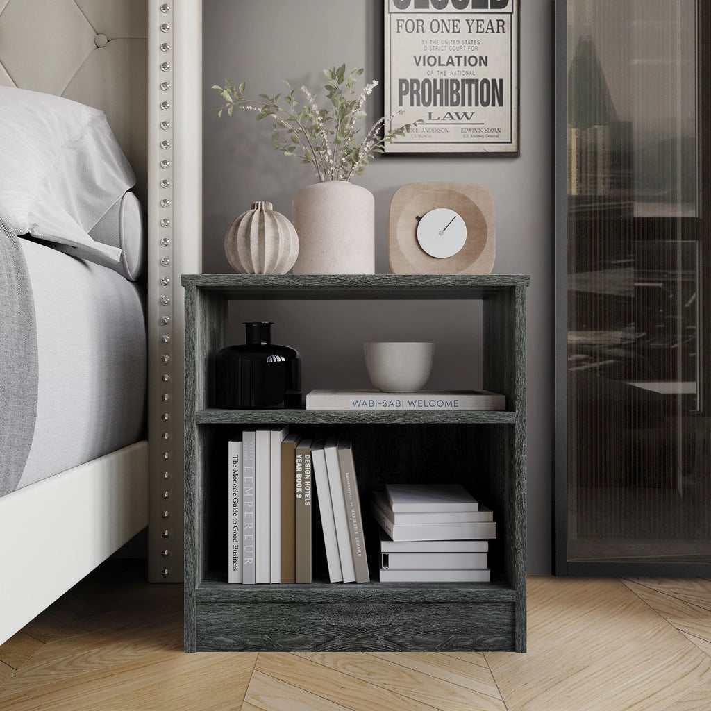 Minimalist Nightstand with Shelf F1480
