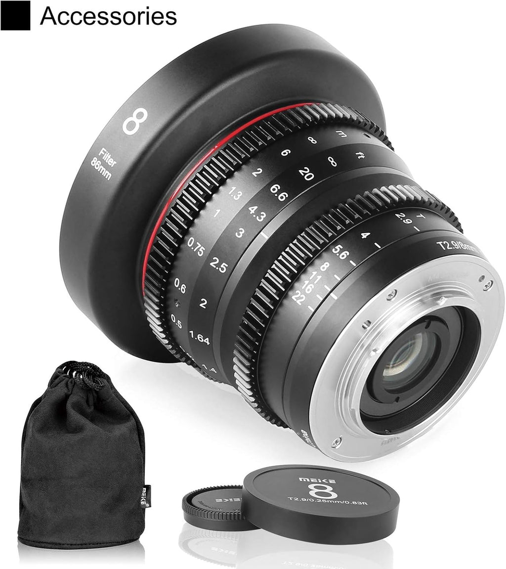 8mm T2.9 Wide-Angle Cinema Lens M83446