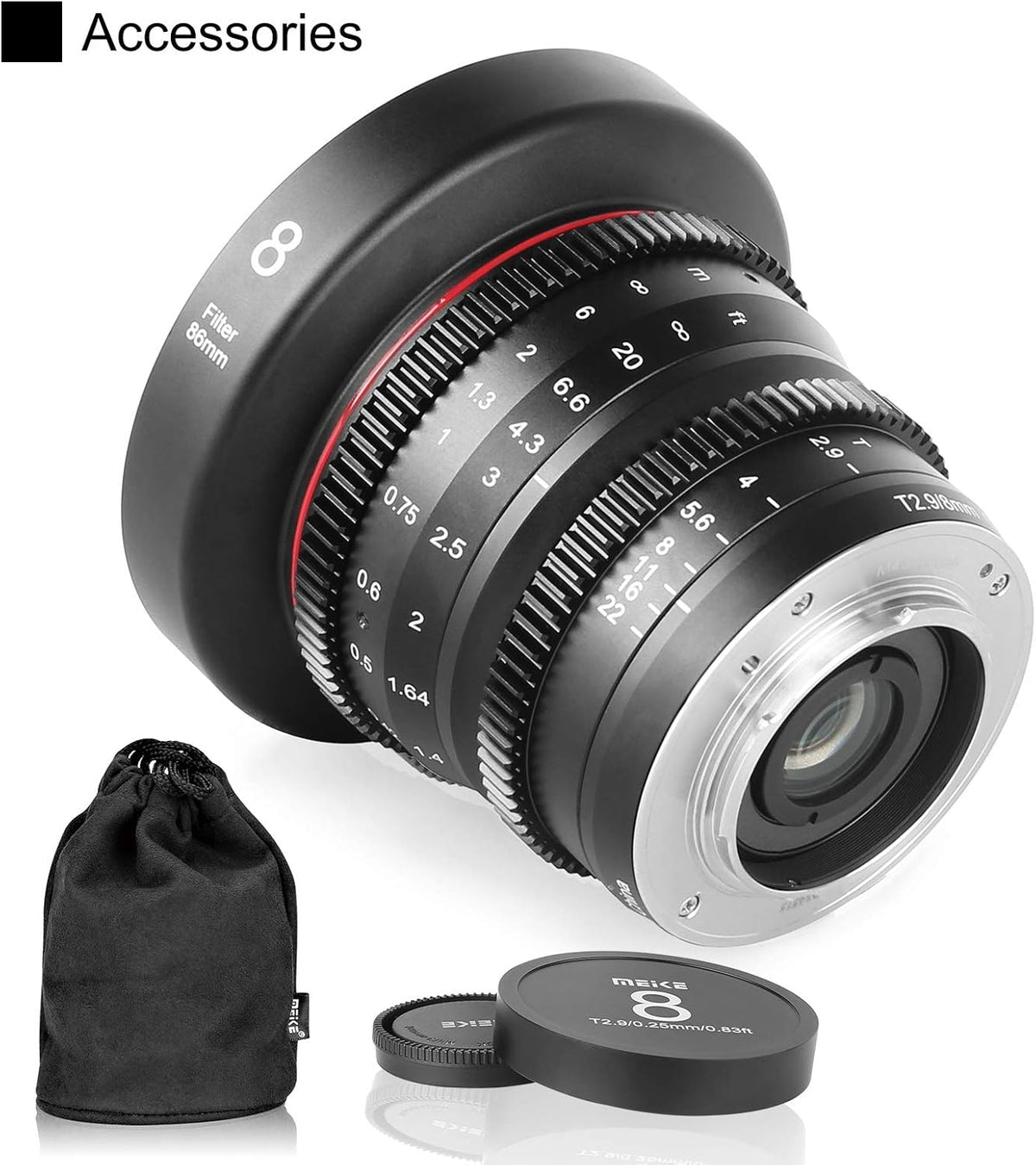 8mm T2.9 Wide-Angle Cinema Lens M83446