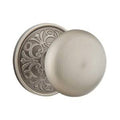 Half Dummy Door Knob with Rose in Pewter V352963