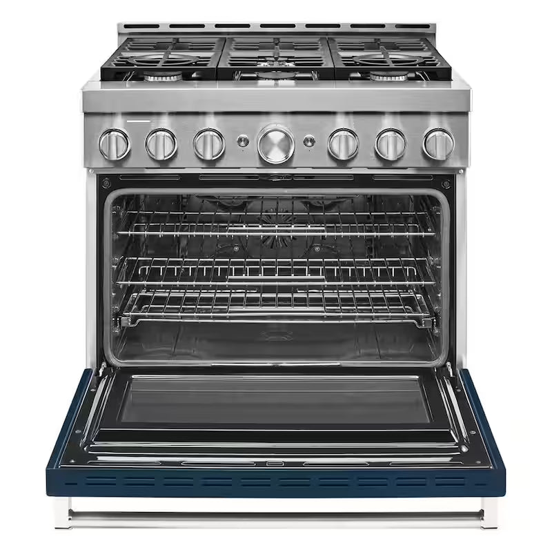 Ink Blue Smart Gas Range with Self-Cleaning and True Convection Y788242