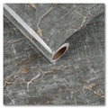 24"x354" Grey Marble Peel and Stick Wallpaper M397