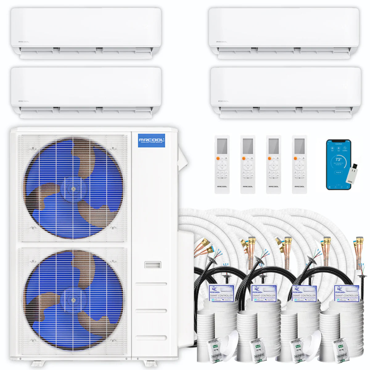 42,000 BTU 4 Zone Ductless Air Conditioner and Heat Pump F844992