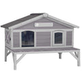 Wooden Cat House I132
