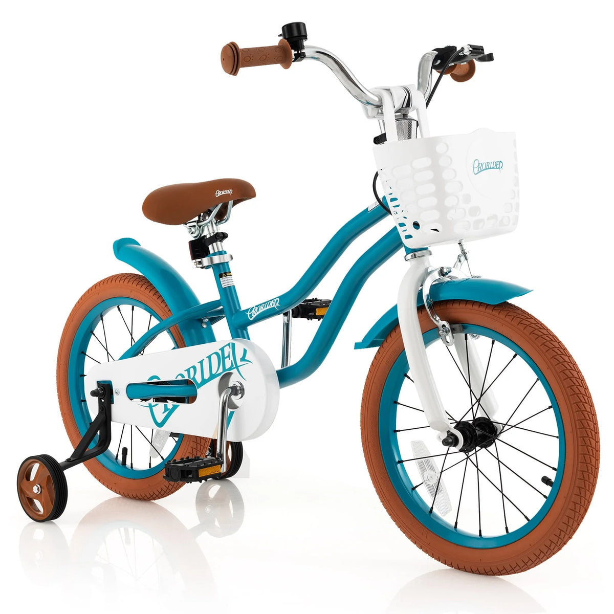Green Adjustable Kids Bike with Training Wheel O947