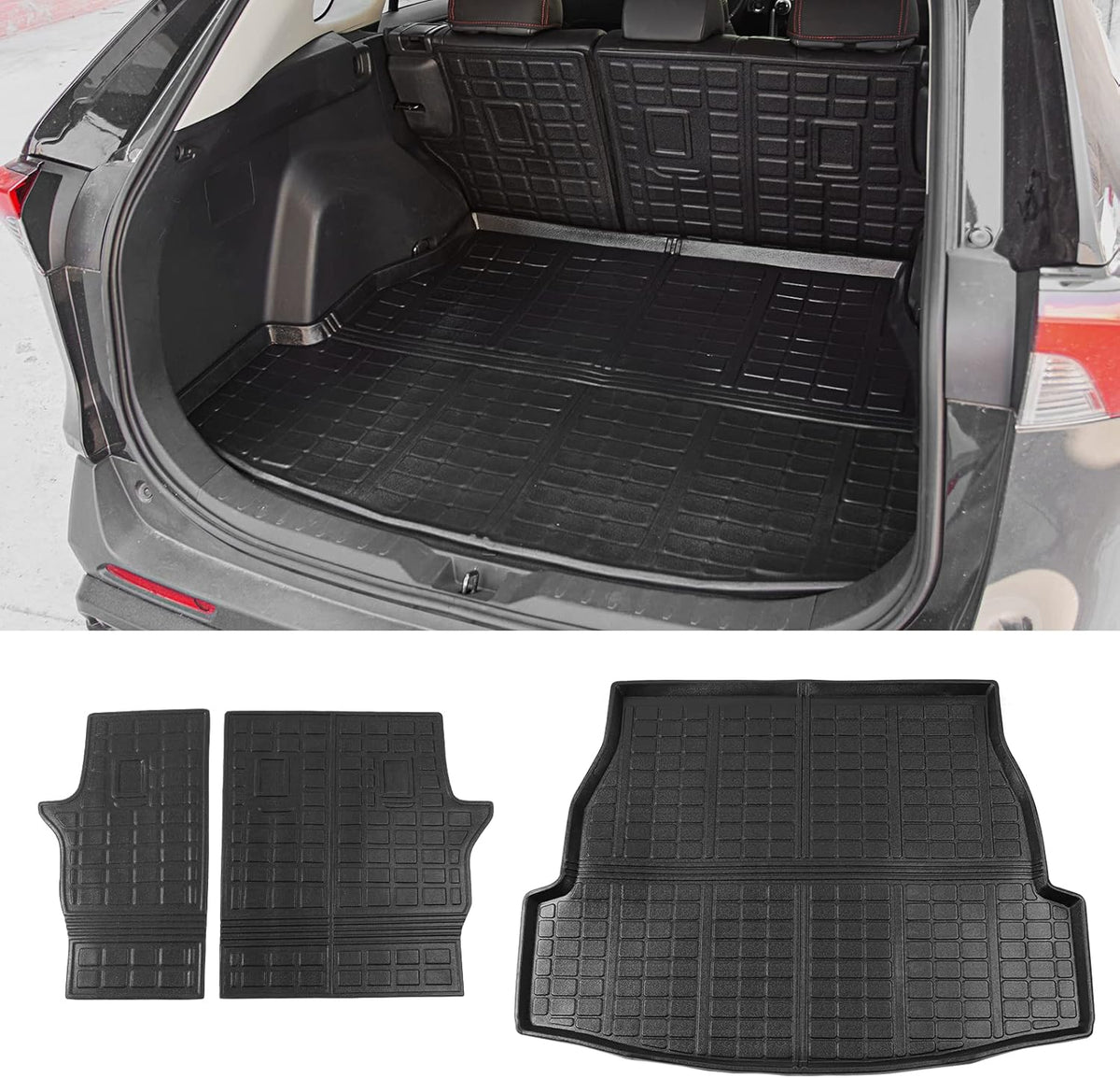 TPE All Weather Cargo Liner Trunk Mats Set of 4 O730