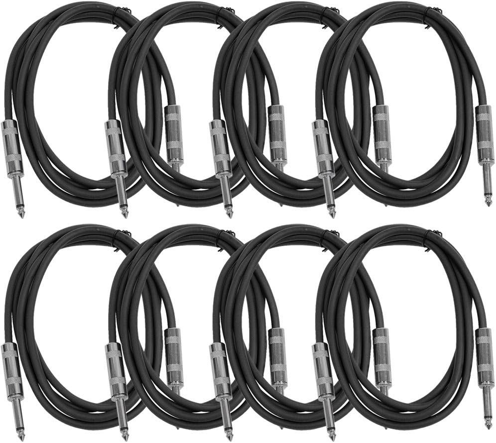 6-Feet TS 1/4-Inch Patch Cable, Black M111