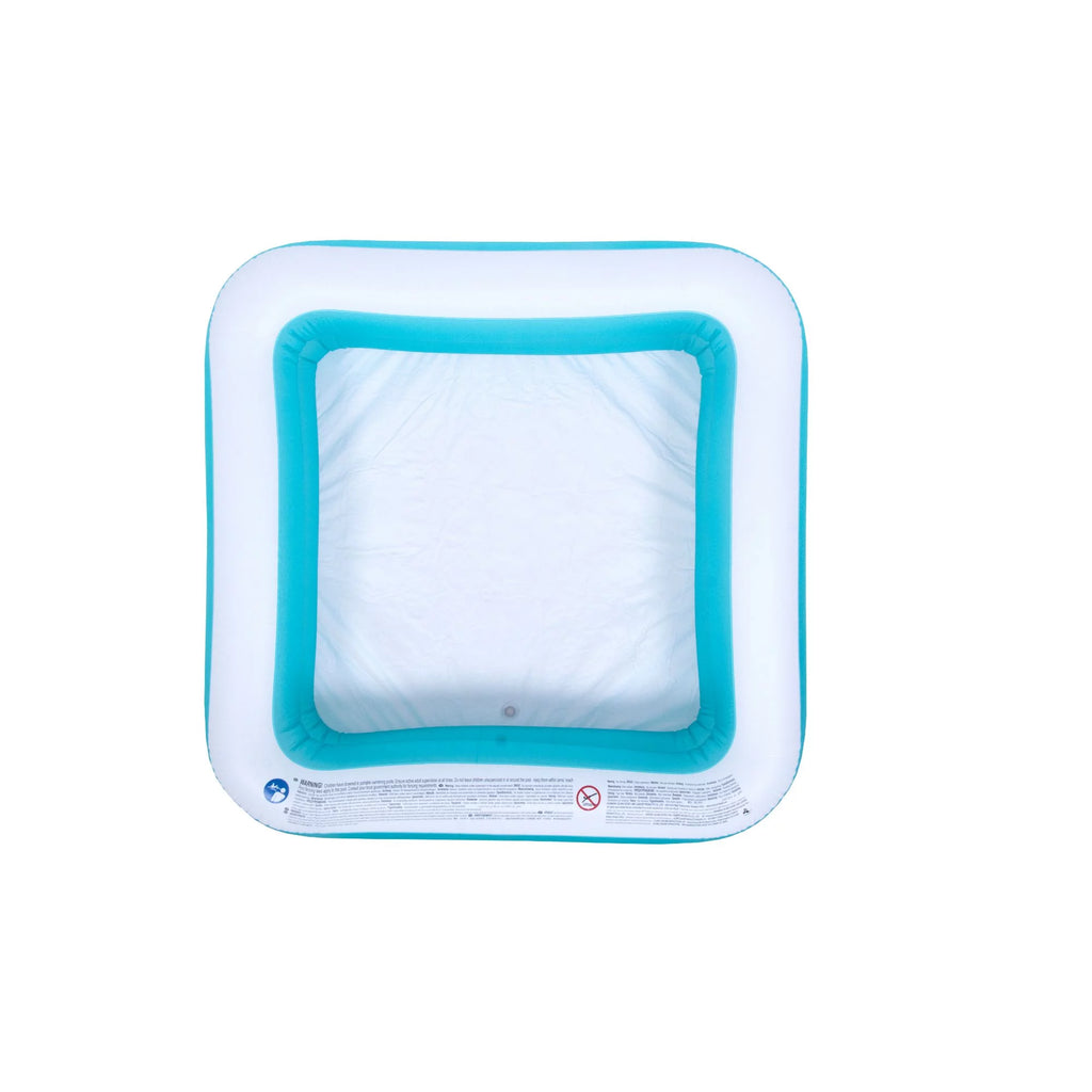 Inflatable Blue and White 2-Ring Swimming Pool F814