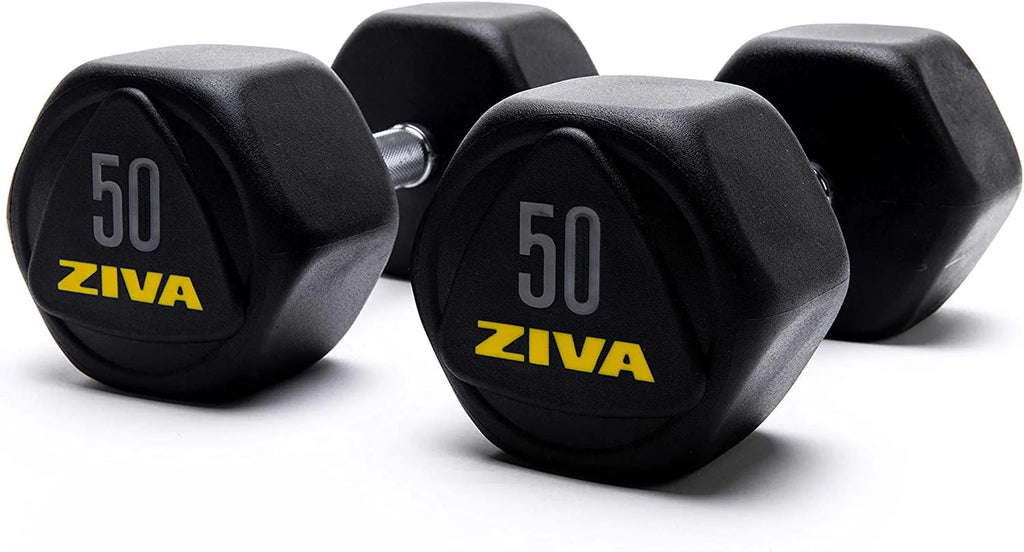 20 Lbs Urethane Rubber Hex Dumbbells J172