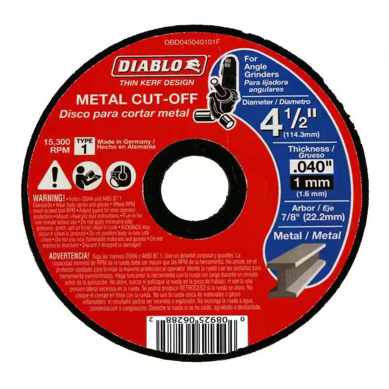 4-1/2 in. Thin Kerf Metal Cut-Off Disc C9691