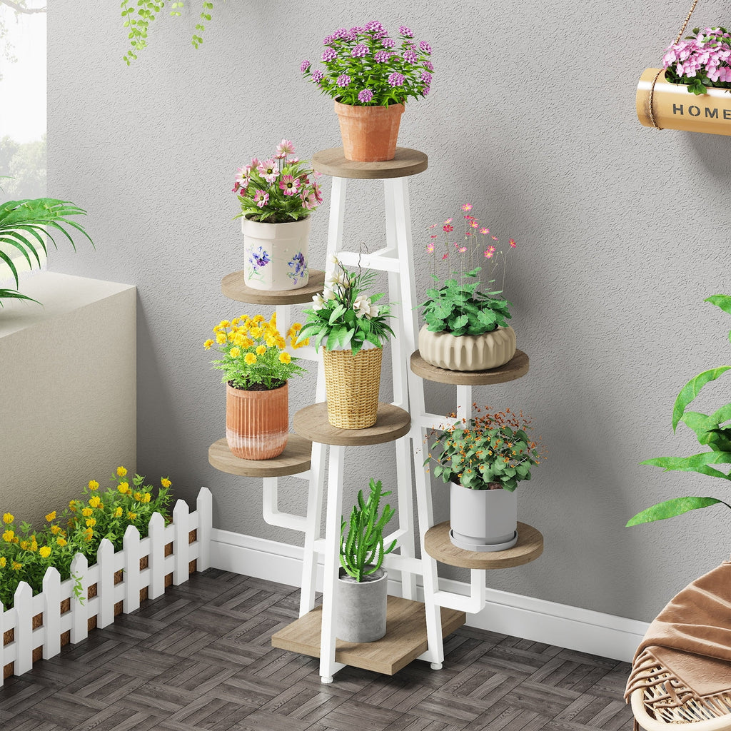 7 Tier Wooden Plant Stand H769361