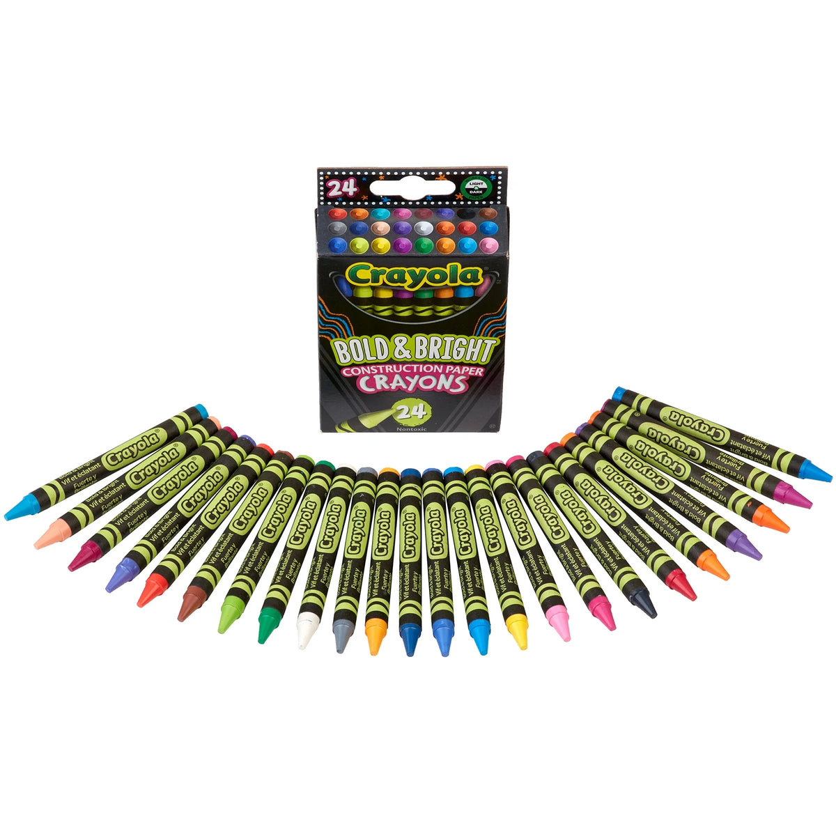 Construction Paper Crayons 24ct 10 Packs R986