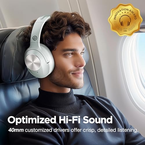 Hybrid Active Noise Cancelling Wireless Bluetooth Headphones Black H241946