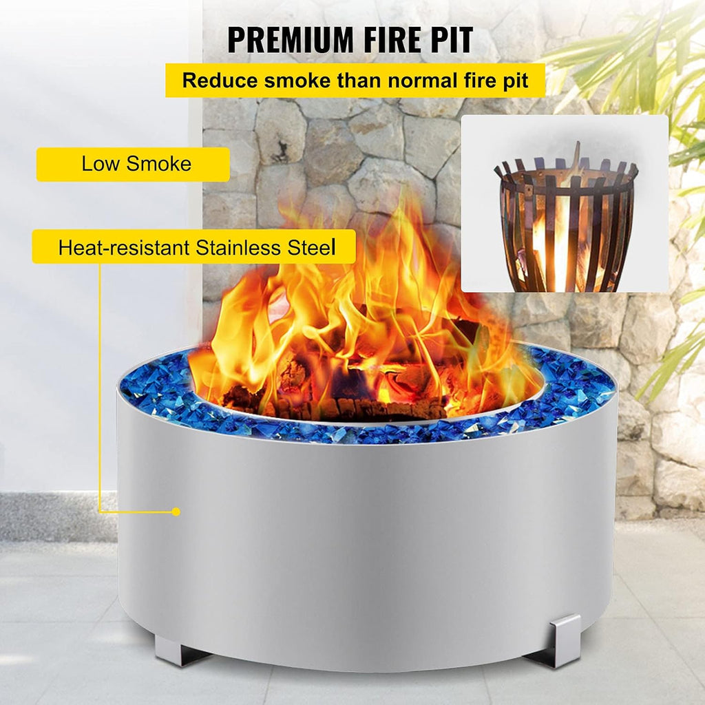Stainless Steel Smokeless Fire Pit W66867