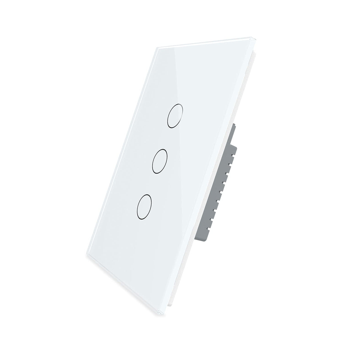 Black Wall Touch Light Switch, 2 Gang 1 Way N919