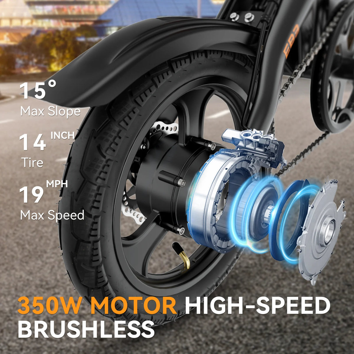 350W Folding Electric Bike with 270Wh Battery S99779