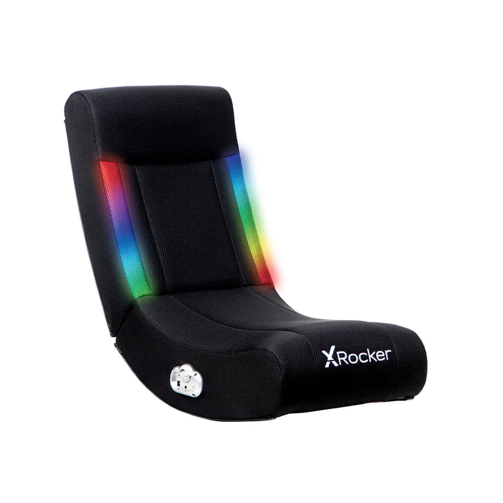 Black Mesh Floor Rocker Gaming Chair D3536