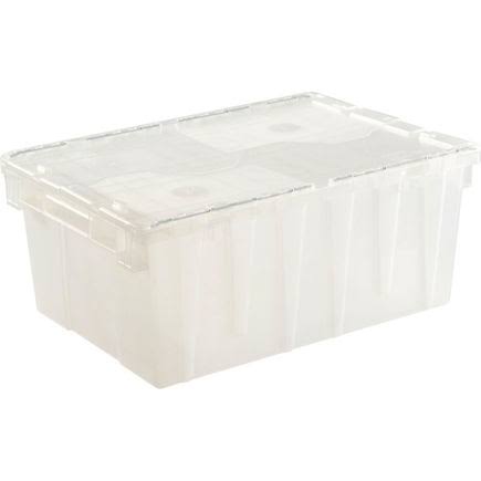 Clear Attached Lid Container V1405