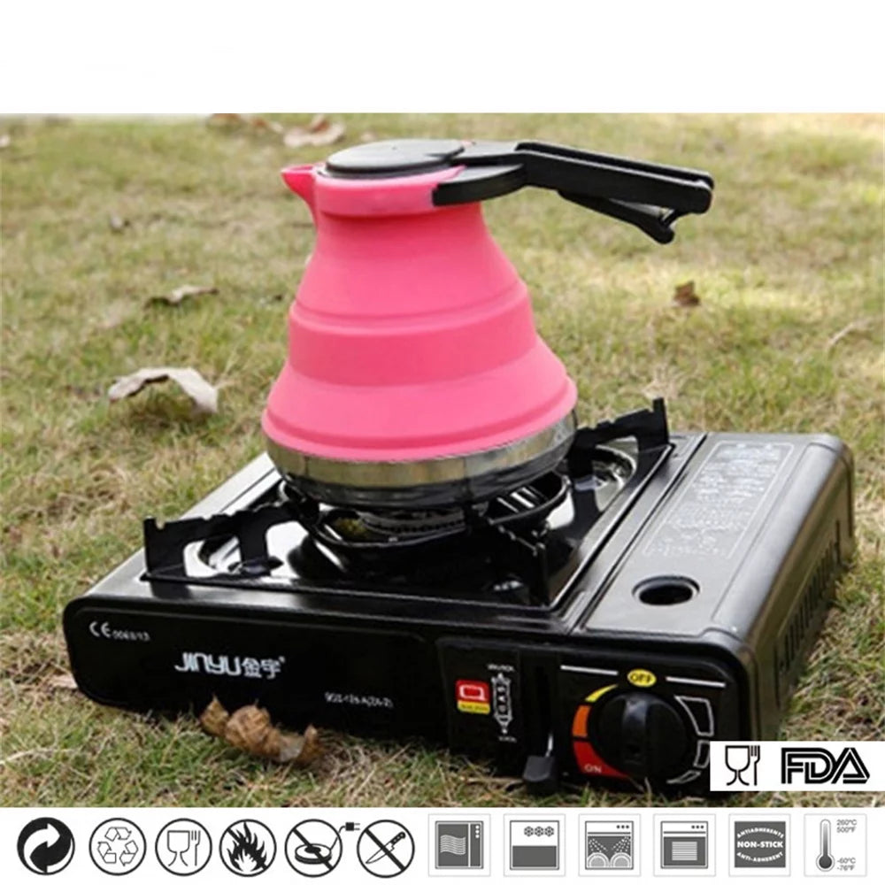 Foldable Silicone Camping Kettle V936