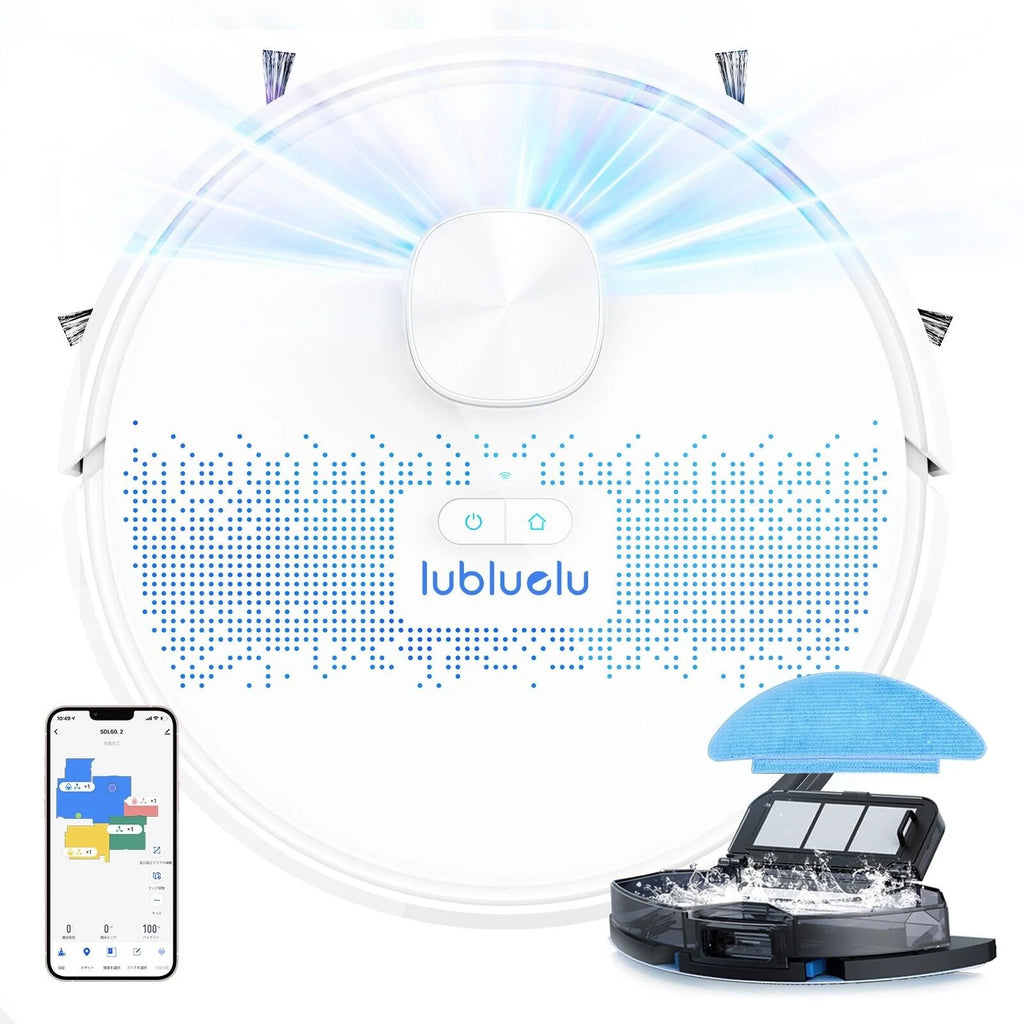 2in1 Robot Vacuum and Mop Combo 230ML White T49099
