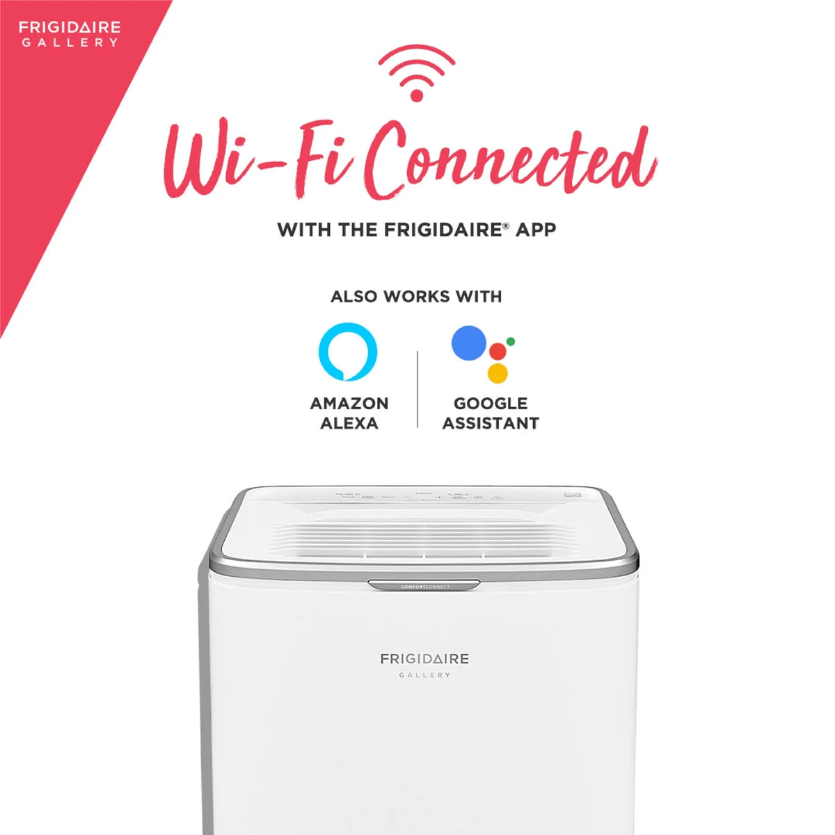 50-Pint 1200 Sq ft Smart Portable Dehumidifier with Wi-Fi in White Z51422