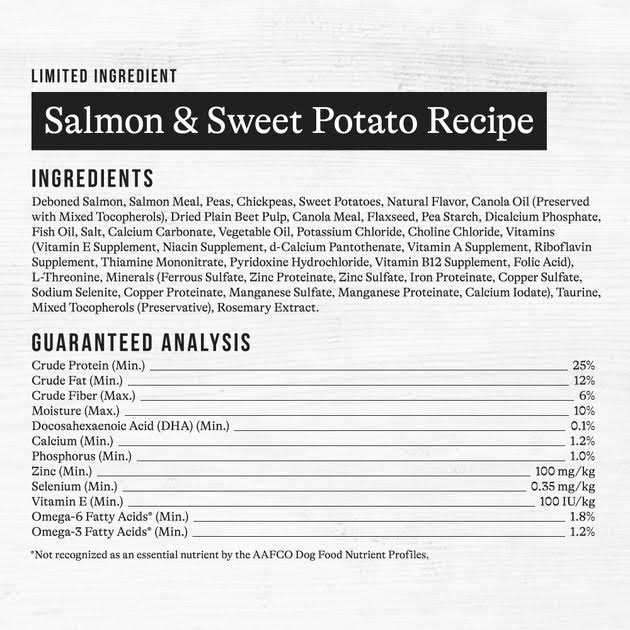 Grain-Free Sweet Potato Recipe Dry Dog Food T7715