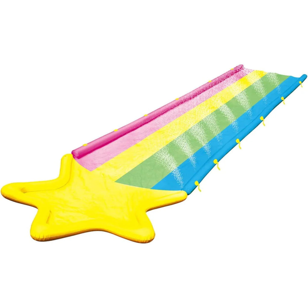 40' x 8' Rainbow Star Super Slide with 2 Inflatable Sleds U994748