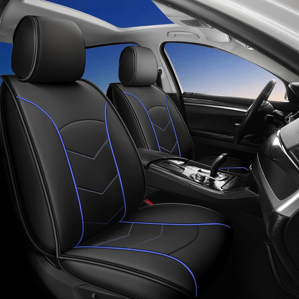 Leather Car Seat Covers Full Set 5 Seats C96568