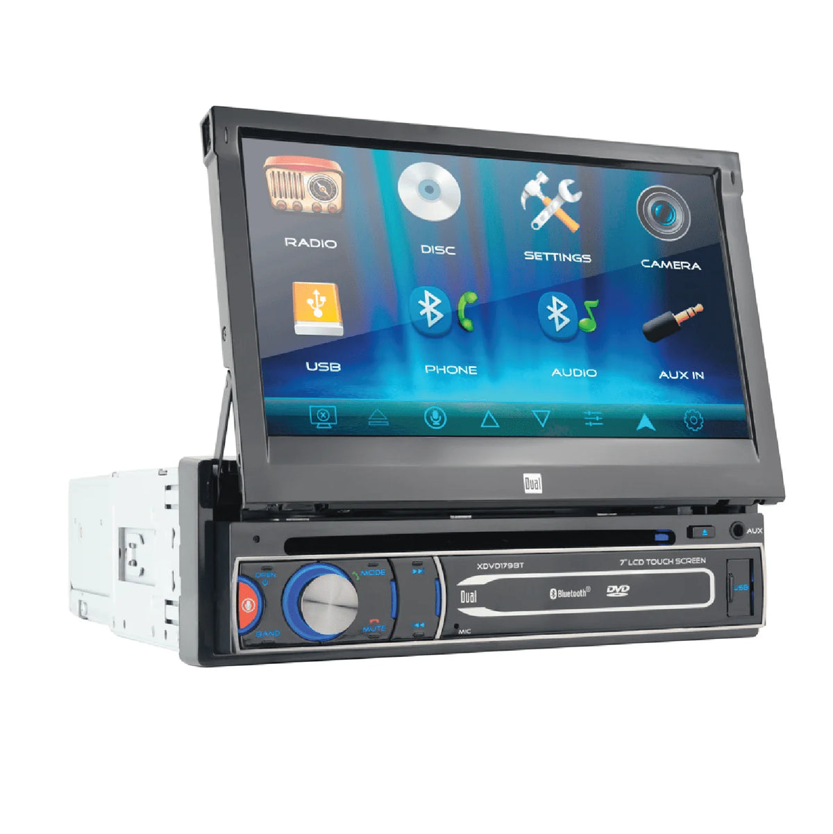 7 inch Single DIN Car Stereo with Motorized Touch Screen P597214