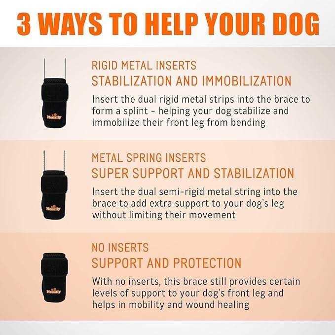 3-in-1 Dog Front Leg Support Brace O9247
