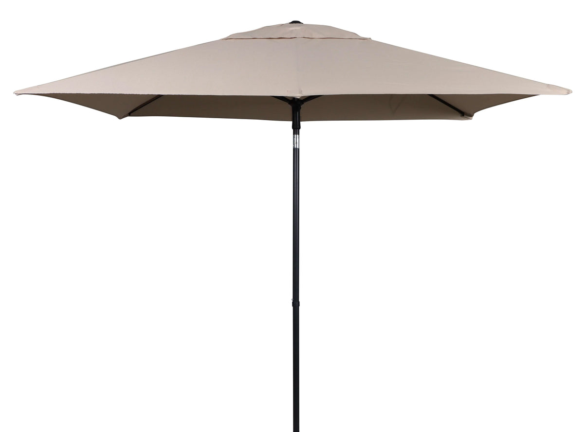 6 x 7.5 Foot Push-Up Rectangular Market Umbrella Tan D636