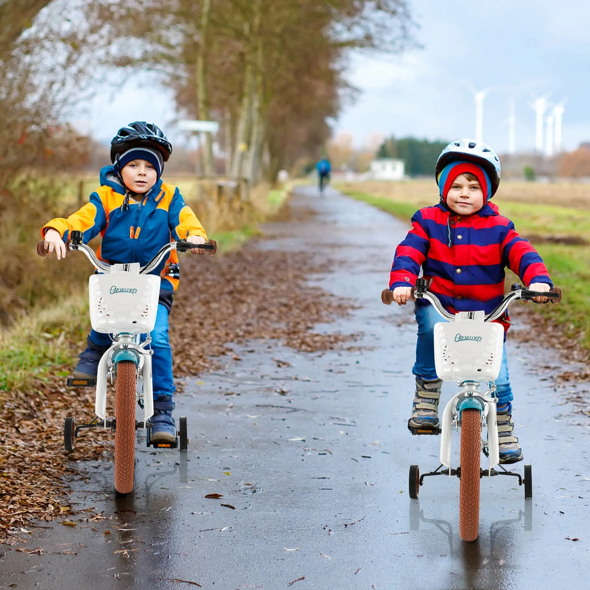 Green Adjustable Kids Bike with Training Wheel O947