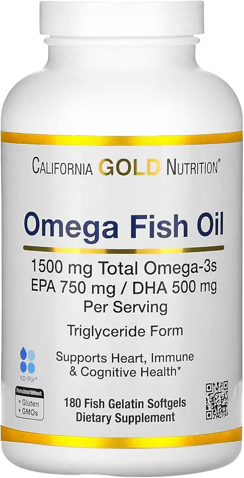 Norwegian Omega-3 Fish Oil, Natural Lemon, 180 Softgels P9875