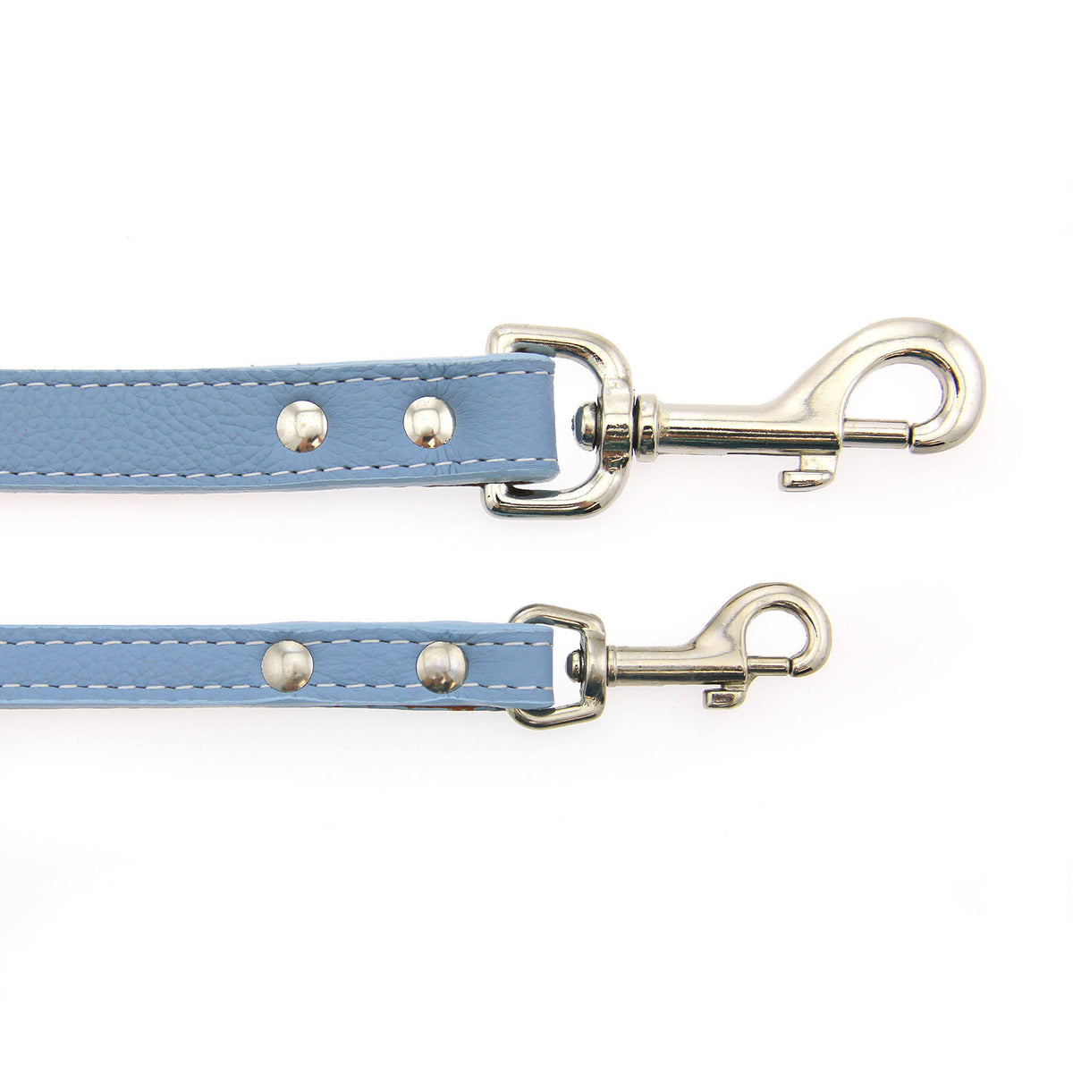 Light Blue Leather Dog Leash S52452