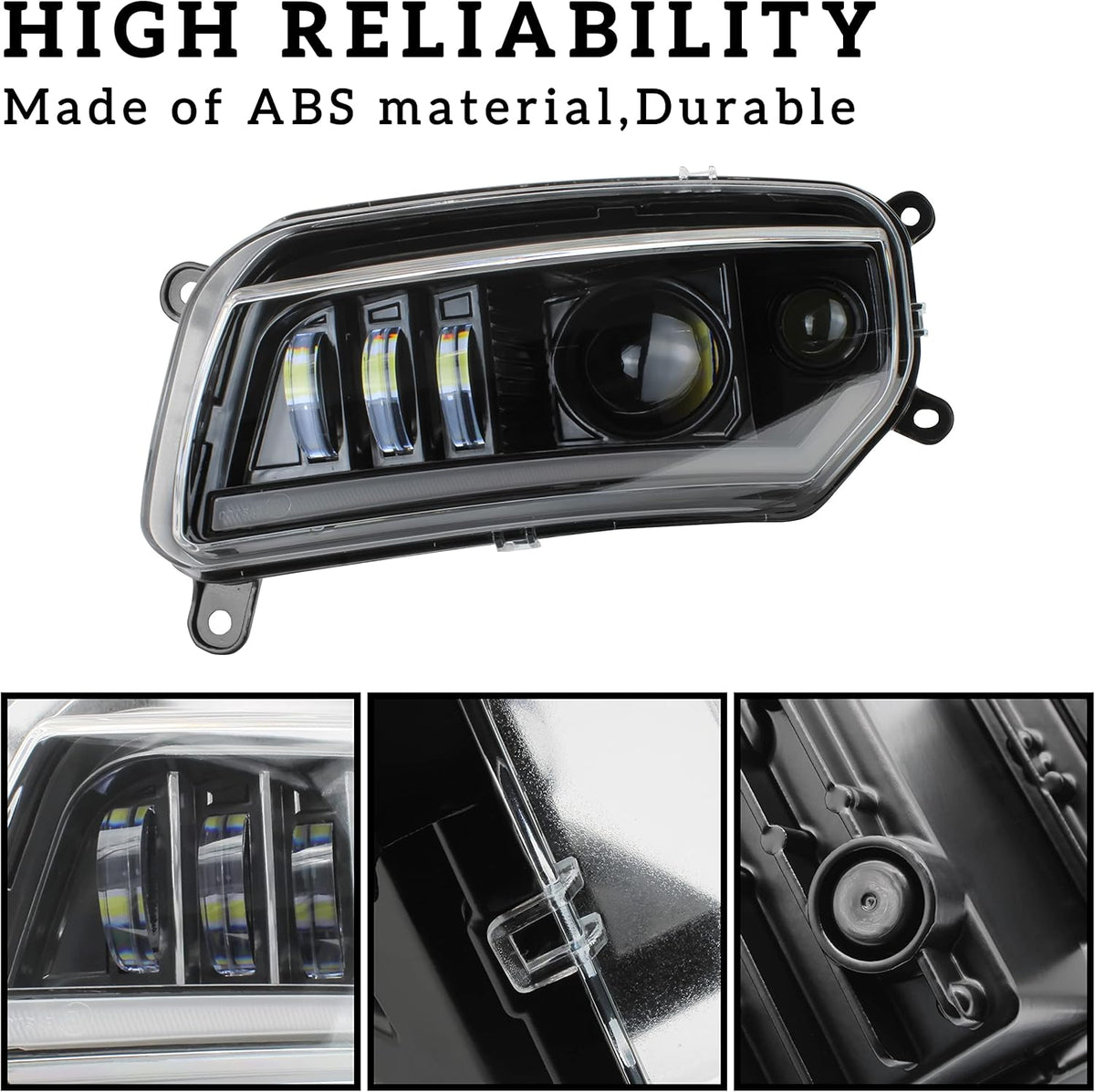 LED Headlight Assembly with DRL Turn Signal Lights (2PCS) H56374