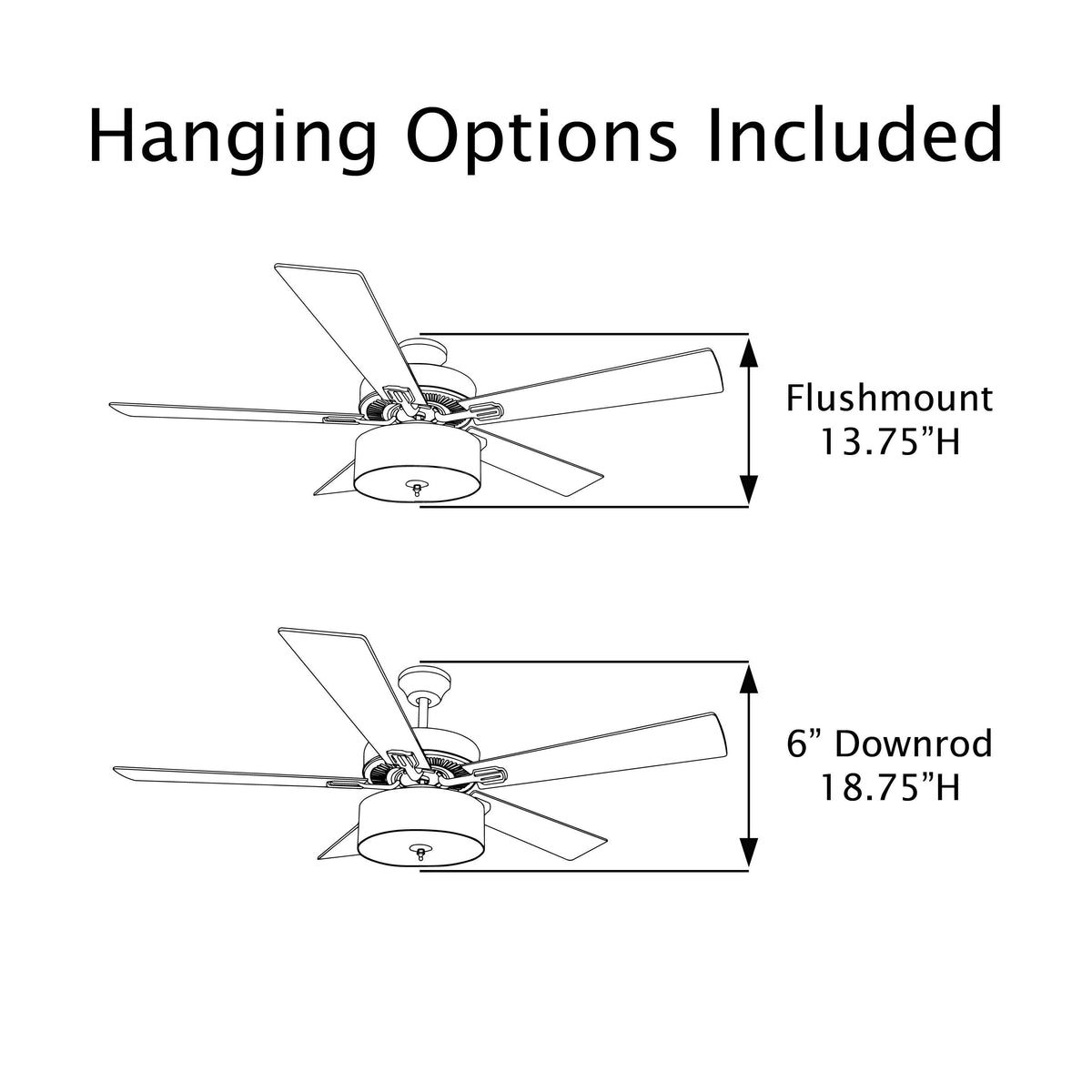 Brown 52-Inch Woven Rope 5-Blade LED Ceiling Fan L122906