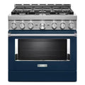 Ink Blue Smart Gas Range with Self-Cleaning and True Convection Y788242