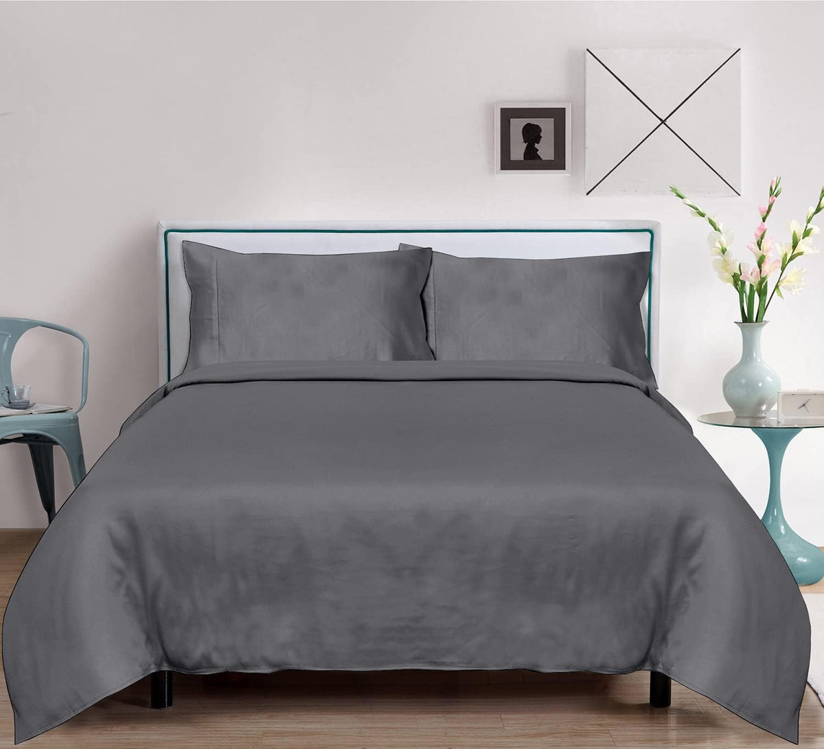 100% Tencel Lyocell Bed Sheets Set 5PC Split King Taupe C712