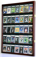 Graded Sport Cards Display Case Wall Cabinet with UV Door X99591