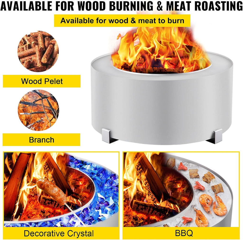 Stainless Steel Smokeless Fire Pit W66867