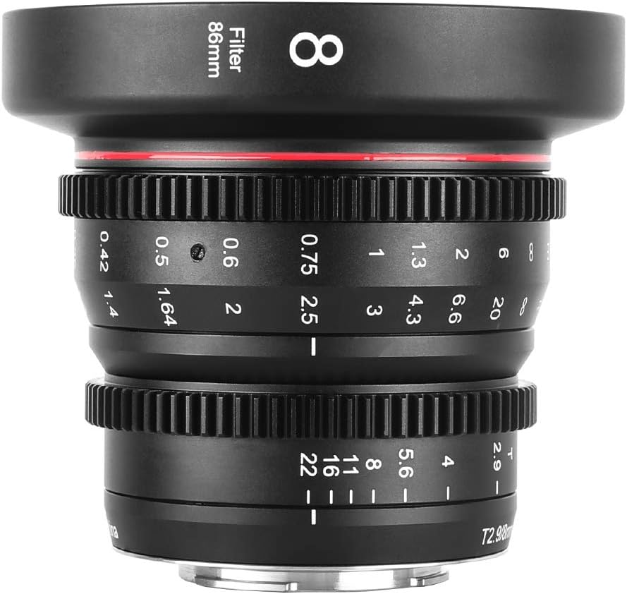 8mm T2.9 Wide-Angle Cinema Lens M83446