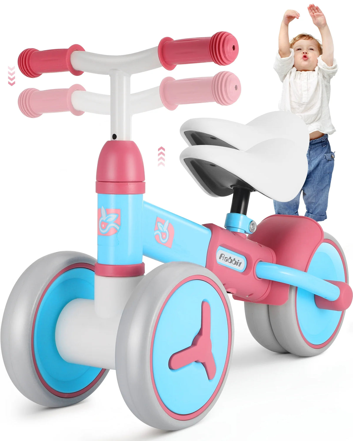 Baby Balance Bike with 4 Wheels W77023
