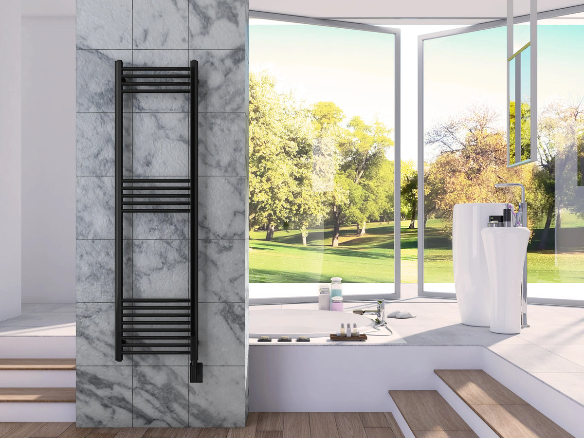 Black Wall Mounted Electric Towel Warmer S982