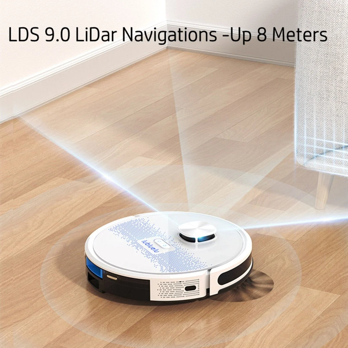 2in1 Robot Vacuum and Mop Combo 230ML White T49099