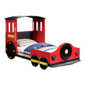 Twin Red and Black Panel Bed R8465