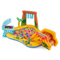 Inflatable Kids Dinosaur Play Center Pool with Slide R31996