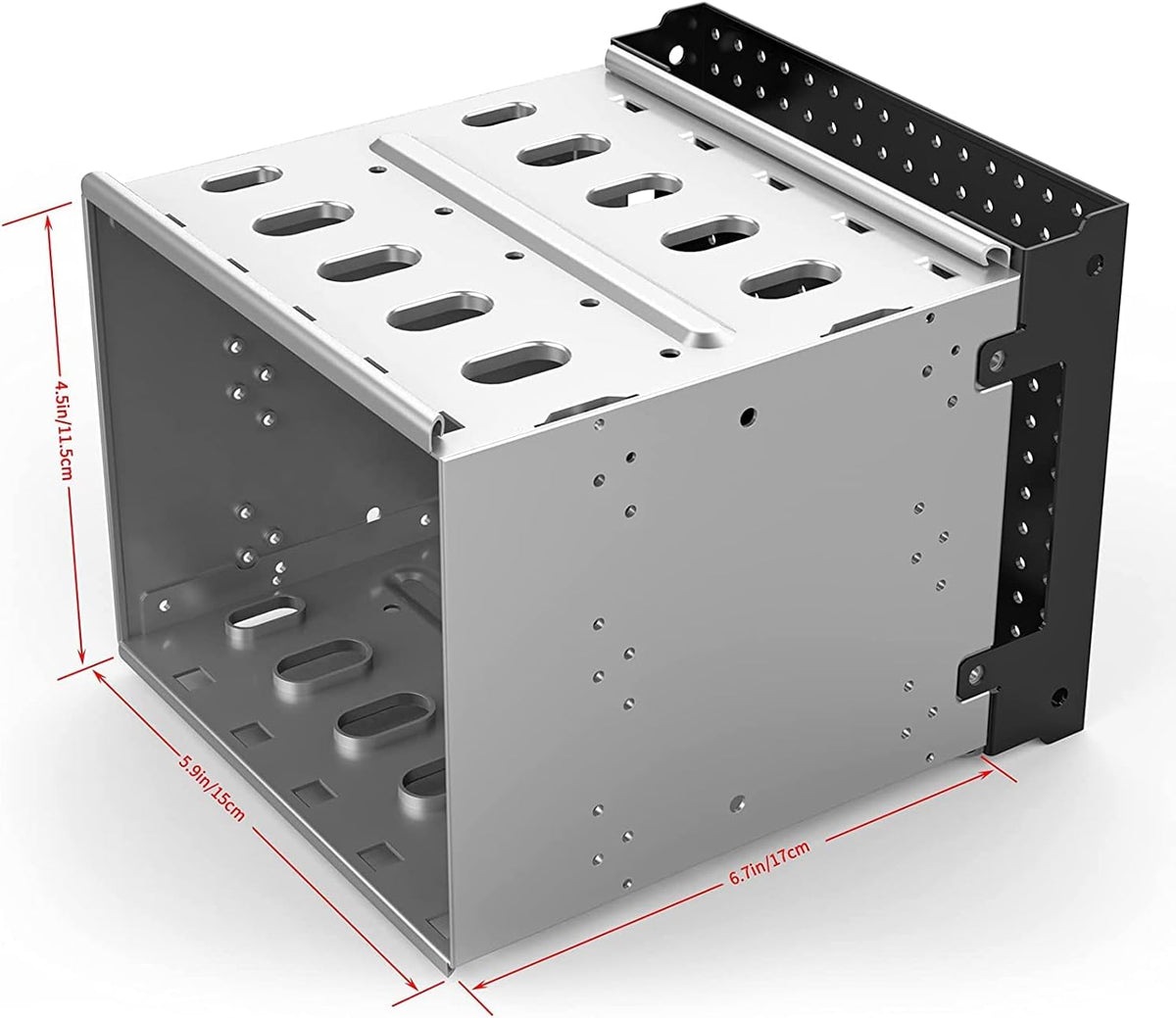 Alloy Steel Hard Drive Cage with Fan Space A785163